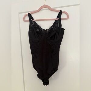 Elegant Black Lace Bodysuit